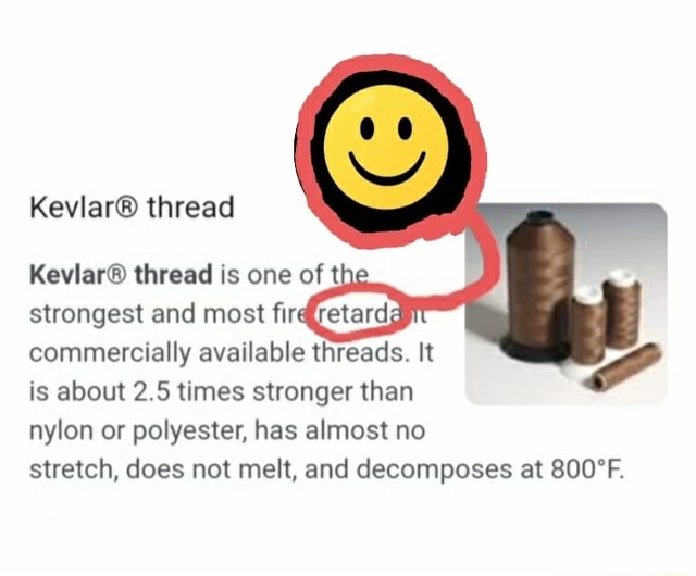 Thread thread is one of the strongest and most fire commercially