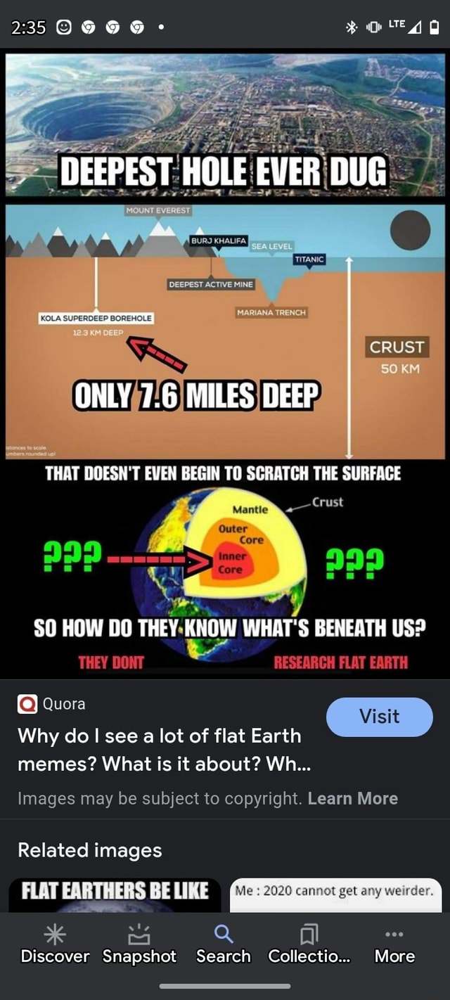 235 DEEPEST ACTIVE MINE MARIANA TRENCH KOLA SUPERDEEP BOREHOLE