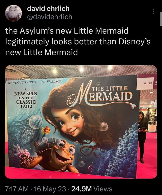 David ehrlich davidehrlich the Asylum's new Little Mermaid