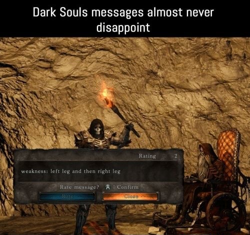 Dark Souls messages almost never disappoint - iFunny