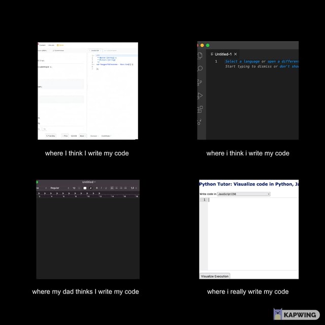 = Untitled- 1 Select language or open a differen: Start typing to ...