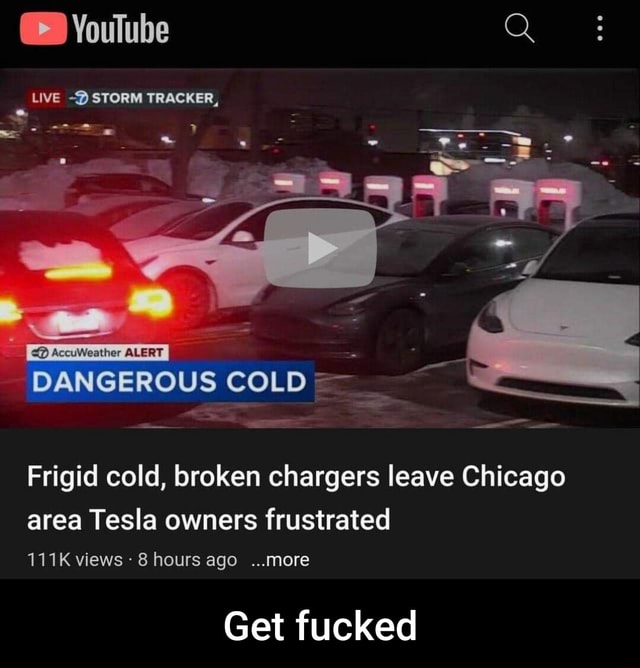 P YouTube Q LIVE STORM TRACKER, DANGEROUS COLD Frigid cold, broken chargers leave Chicago area