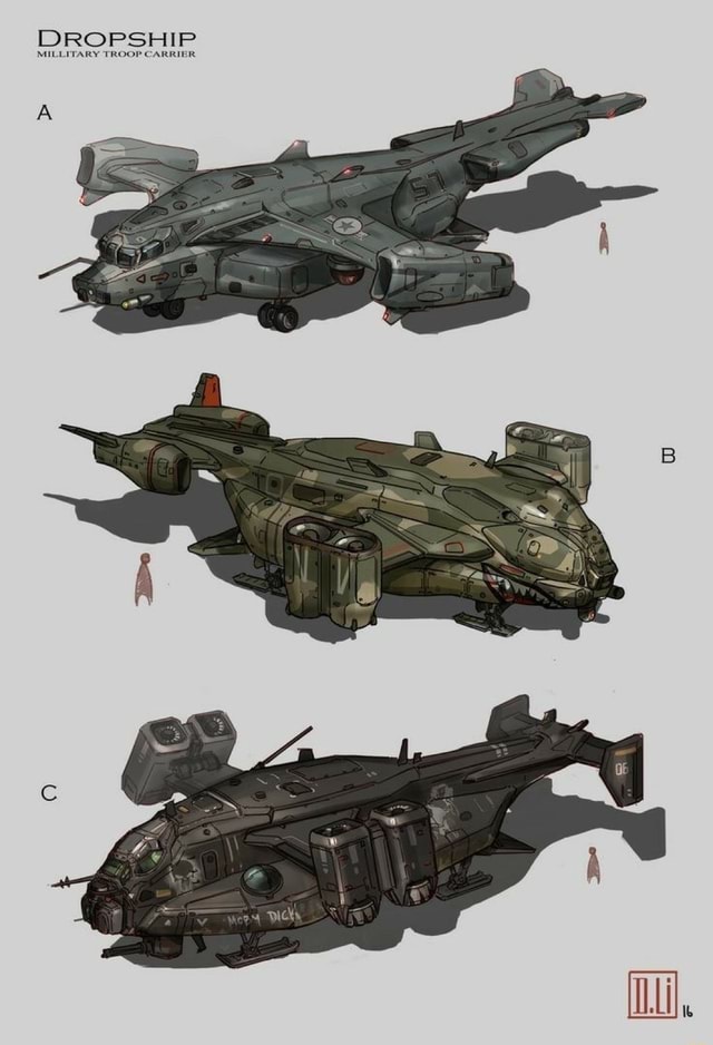 DROPSHIP MILLITARY TROOP CARRIER - iFunny