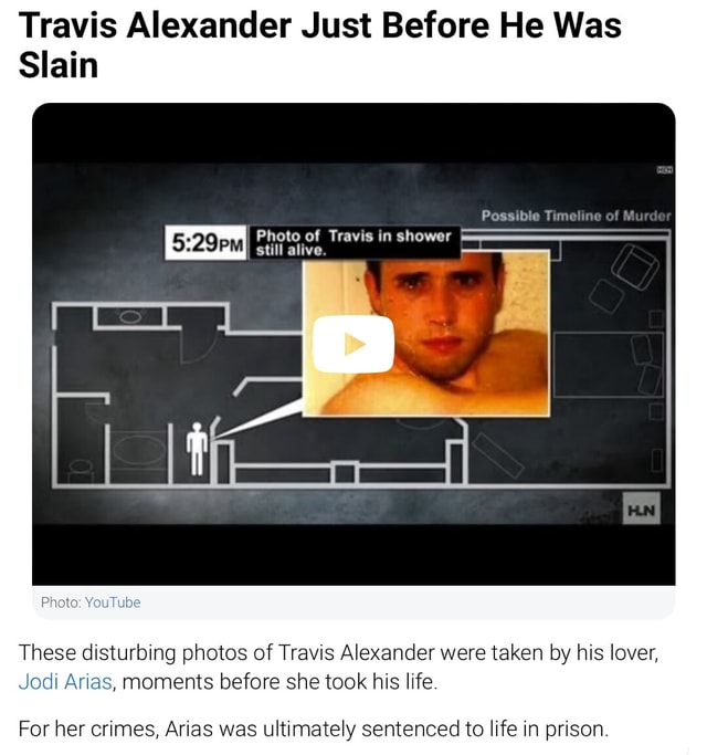 Travis Alexander Just Before He Was Slain Possible Timeline of I Photo