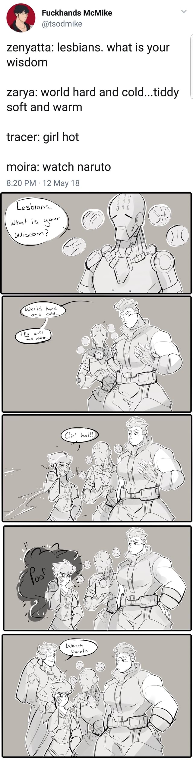 Zenyatta lesbians. what is your wisdom zarya world hard and cold