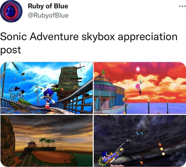 Ruby of Blue RubyofBlue Sonic Adventure skyoox appreciation post - iFunny