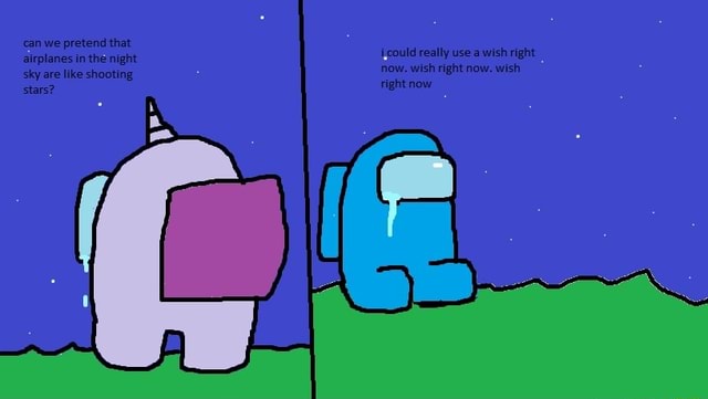 Can we pretend that airplanes in the night sky are like shooting stars