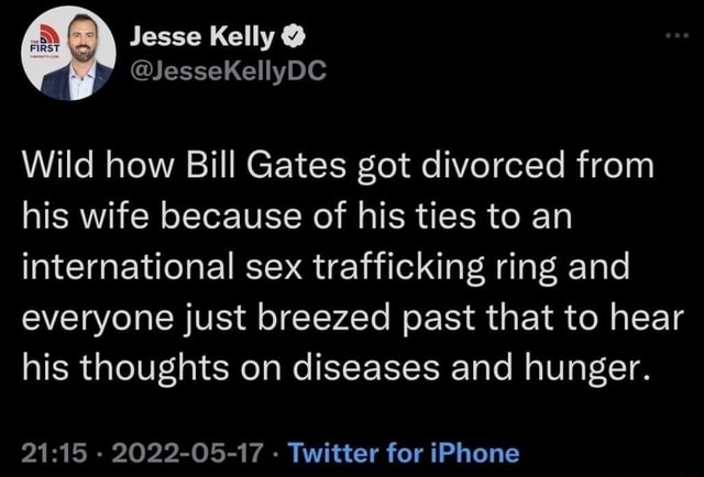 Jesse Kelly ~JesseKellyDC Wild how Bill Gates got divorced from his ... photo