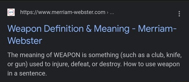 weapon-definition-meaning-merriam-webster-the-meaning-of-weapon-is