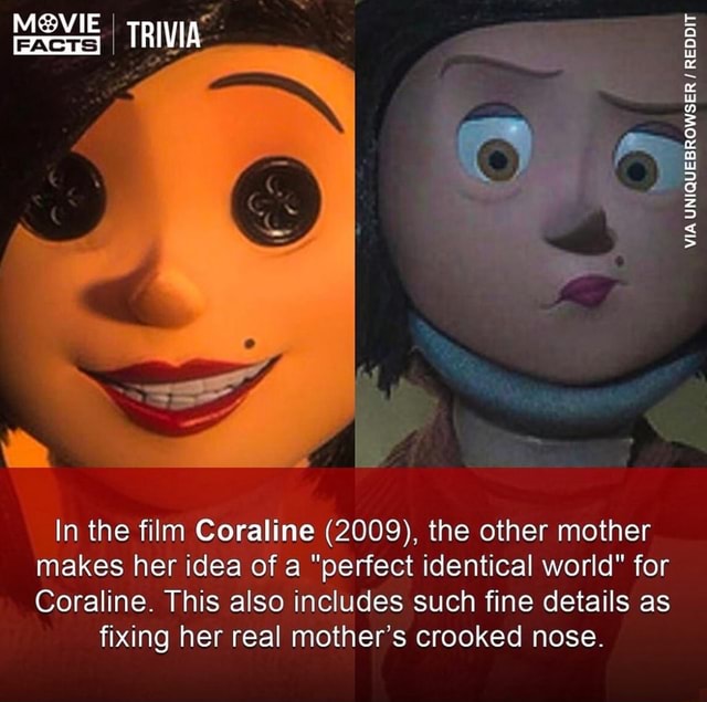 In the film Coraline (2009), the other mother makes her idea of a ...