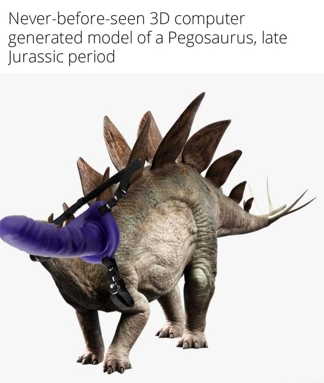 Never-before-seen computer generated model of a Pegosaurus, late ...