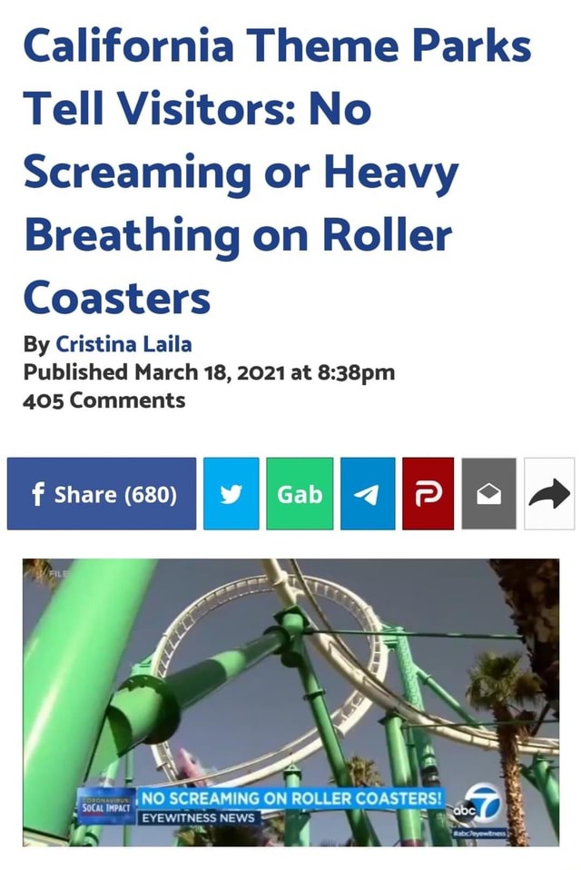 California Theme Parks Tell Visitors No Screaming or Heavy Breathing(02)
