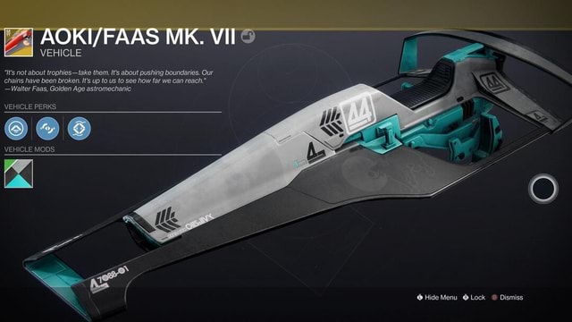 VEHICLE MK. VII 'It's not about trophies -take them. It's about pushing