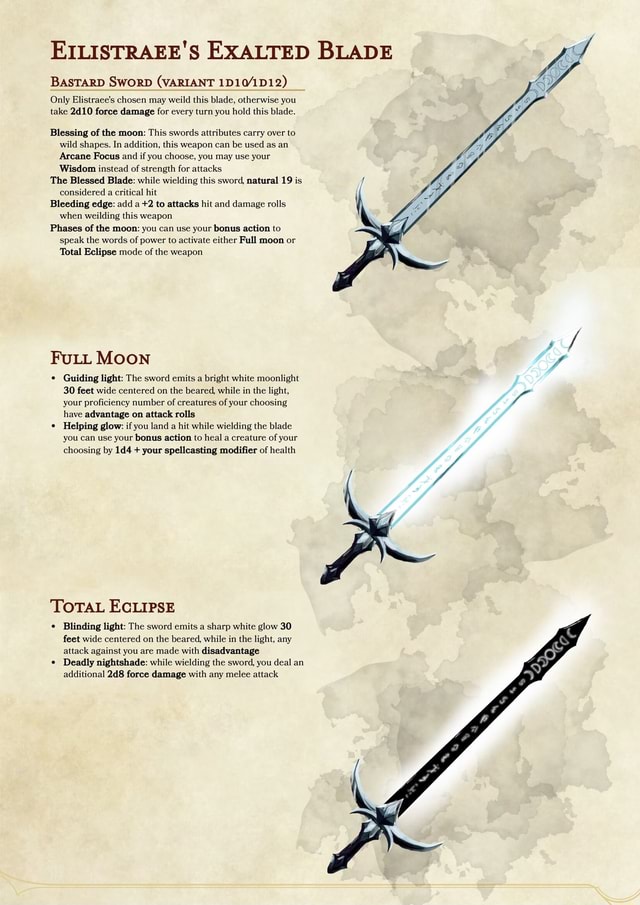 EILISTRAEE S EXALTED BLADE BASTARD SwORD VARIANT Only Elistraee S   27af28aeb3ffb128c792440a32117becad96863ba91515fda6df2e5b89fe20de 1 