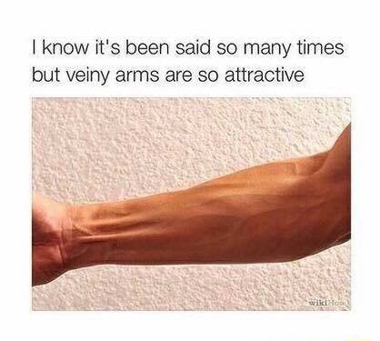 Why do people have veiny arms