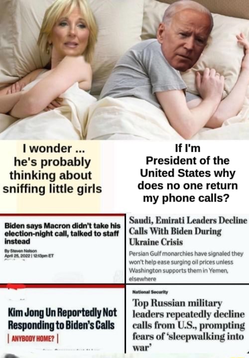 Wonder He s Probably Thinking About Sniffing Little Girls Biden Says 