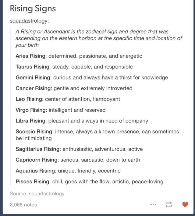 rising ign meaning astrology