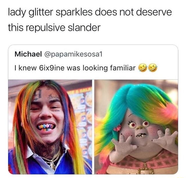 Lady glitter sparkles