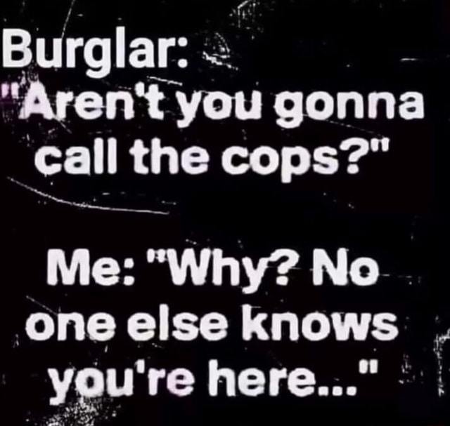 Burglar: - 