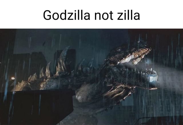 Godzilla not zilla - iFunny