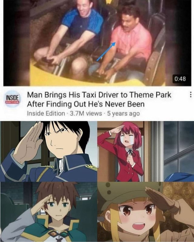 Man Brings His Taxi Driver To Theme Park Man Brings His Taxi Driver to Theme Park After Finding Out He's Never