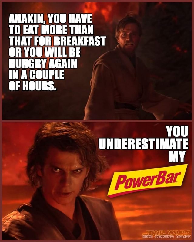 ANAKIN, YOU HAVE TO EAT MORE THAN THAT FOR BREAKFAST OR YOU WILL BE ...