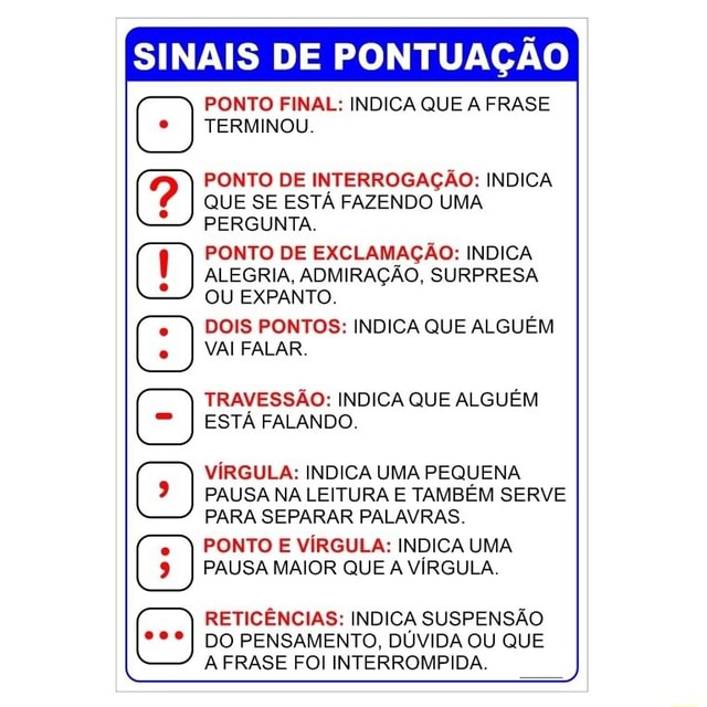 SINAIS DE PONTUAÇÃO PONTO FINAL: INDICA QUE A FRASE TERMINOU. QUE SE ...