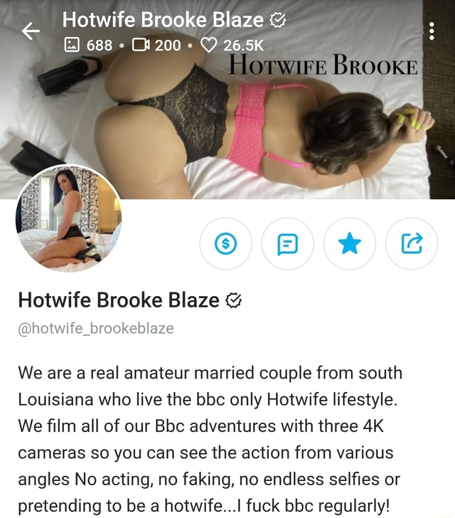 Wife brooke blaze hot Recent Hotwife