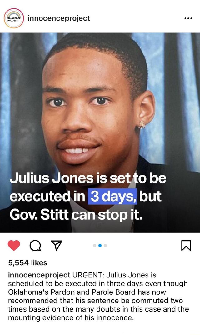 was julius jones executed today