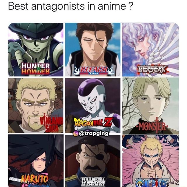 Best antagonists in anime ? 'HUNTER HN iinte u_- - iFunny