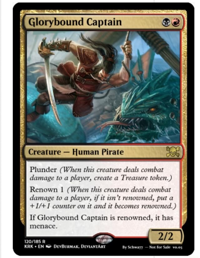 Glorybound Captain CIC] 1 Creature Human Pirate Lob Plunder (When this ...