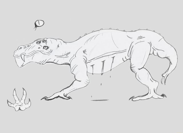 SCP - 682 (Full Body Concept-Art) - iFunny