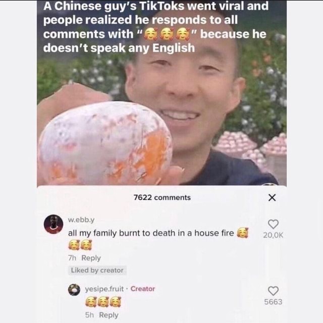 I A Chinese Guy S Tiktoks Went Viral And People Realized He Responds To All Comments With