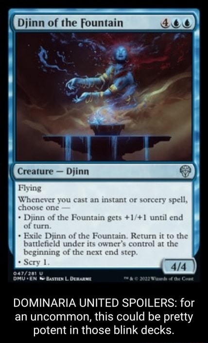 Haughty Djinn – Dominaria United – Magic The Gathering – Blue Creature – Near Mint