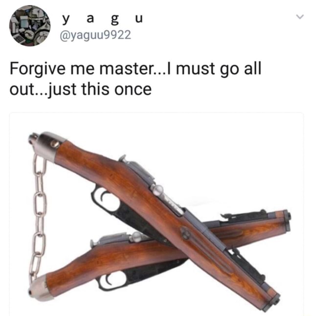 Forgive Me Master I Must Go All Out Just This Once