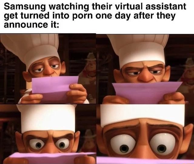 Samsung Watching Their Virtual Assistant Get Turned Into Porn One Day After They Announce It