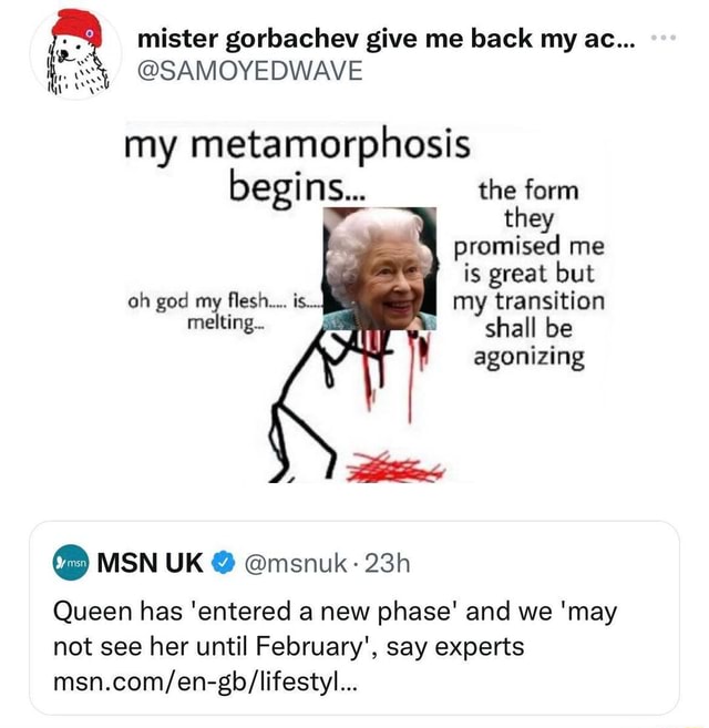 Mister Gorbachev Give Me Back My Ac SAMOYEDWAVE My Metamorphosis