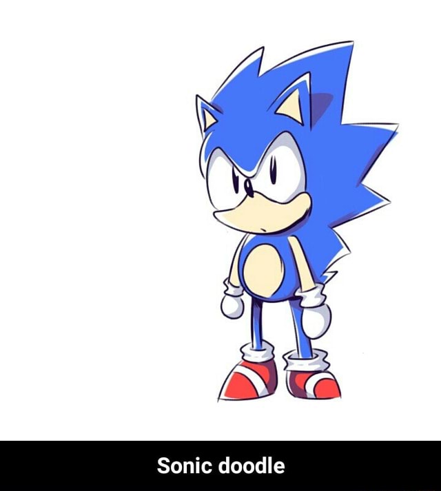 sonic the hedgehog doodle