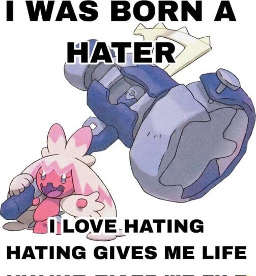 WAS BORN a LOVE. HATIN HATING GIVES ME LIFE - iFunny