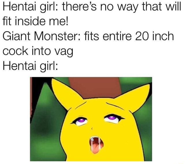 Hentai Girl Theres No Way That Will Fit Inside Me Giant Monster Fits Entire 20 Inch Cock