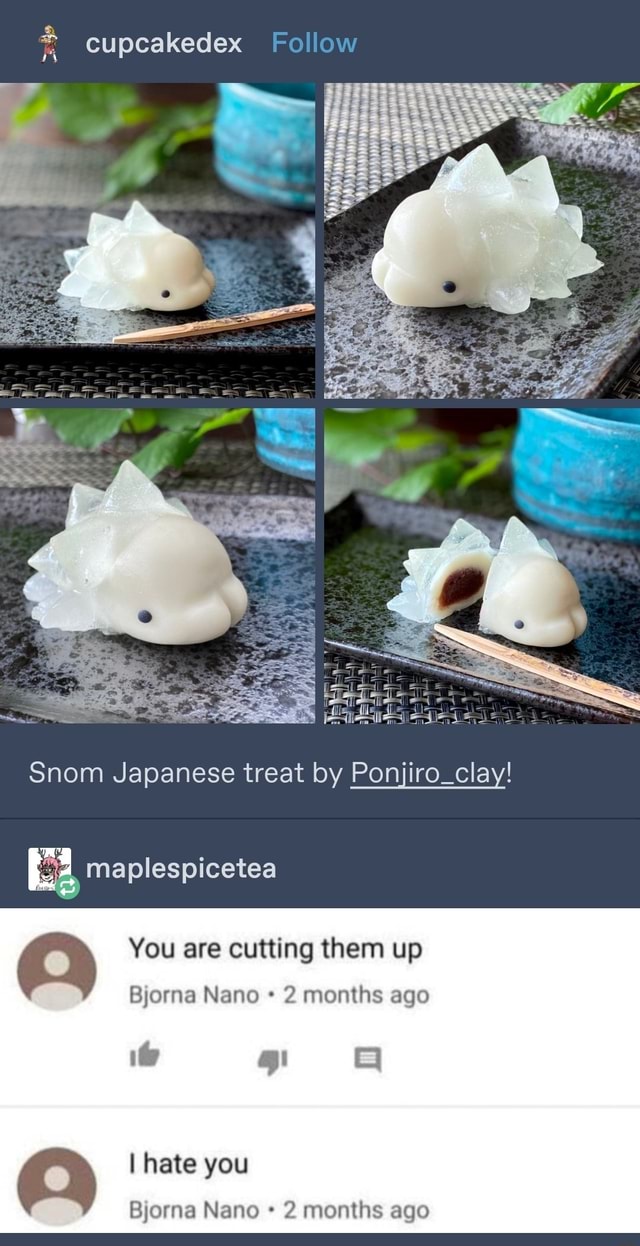 Cut Snom Cupcakedex Follow Snom Japanese treat by Ponjiro_clay! maplespicetea ...