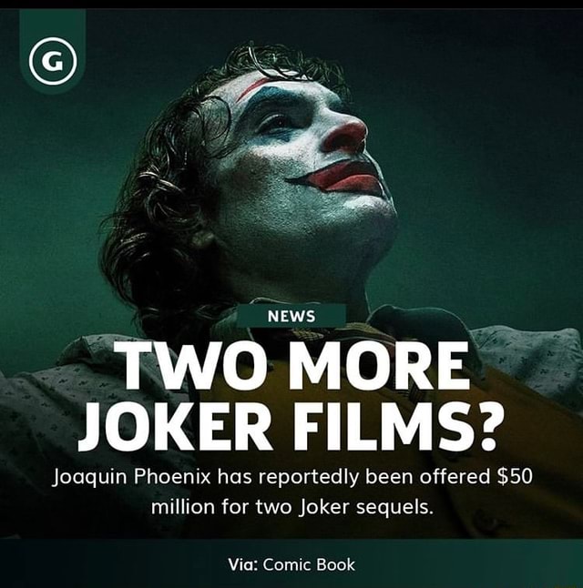 NEWS TWO MORE JOKER FILMS? Joaquin Phoenix Has Reportedly Been Offered ...