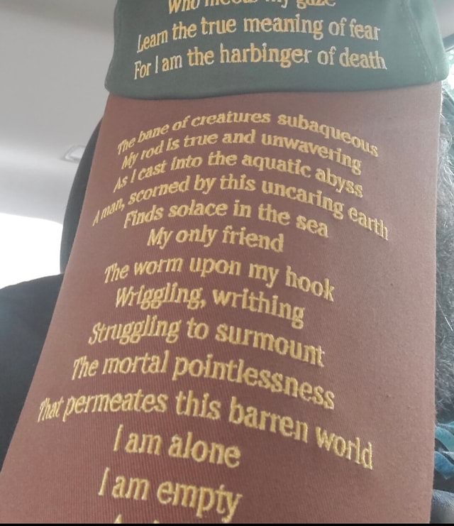 The crue meaning harbinger of cleat, pal " PatUTeS and I rigds solace