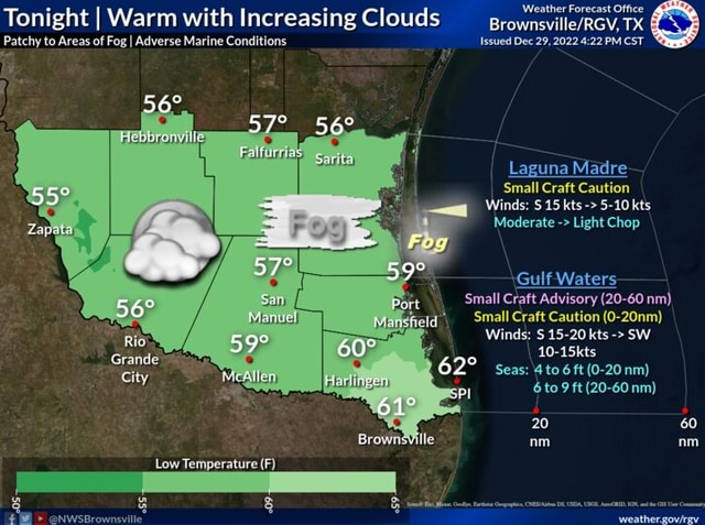 Weather Forecast Office TX Issued Dec 29, 2022 PM CST Tonight I Warm ...