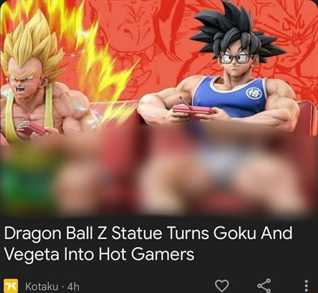 Dragon Ball Z Statue Turns Goku And Vegeta Into Hot Gamers