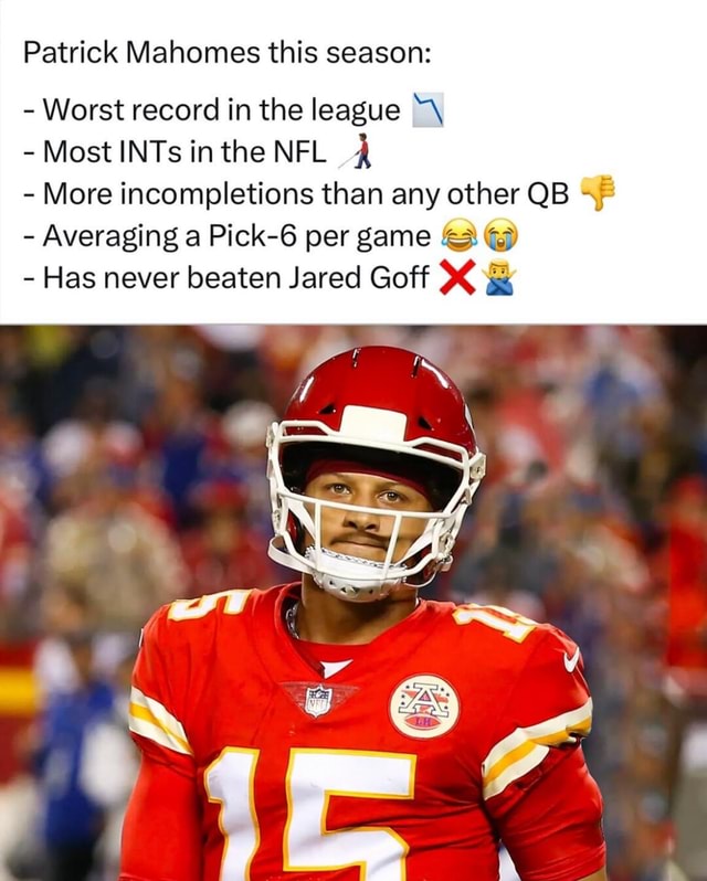 Jared Goff is undefeated against Mahomes! 