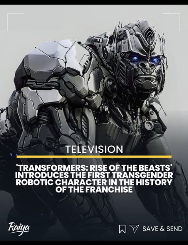 TELEVISION "TRANSFORMERS RISE OF THE BEASTS' INTRODUCES THE FIRST