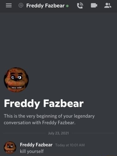 Freddy fe Freddy Fazbear This is the very beginning of your legendary ...