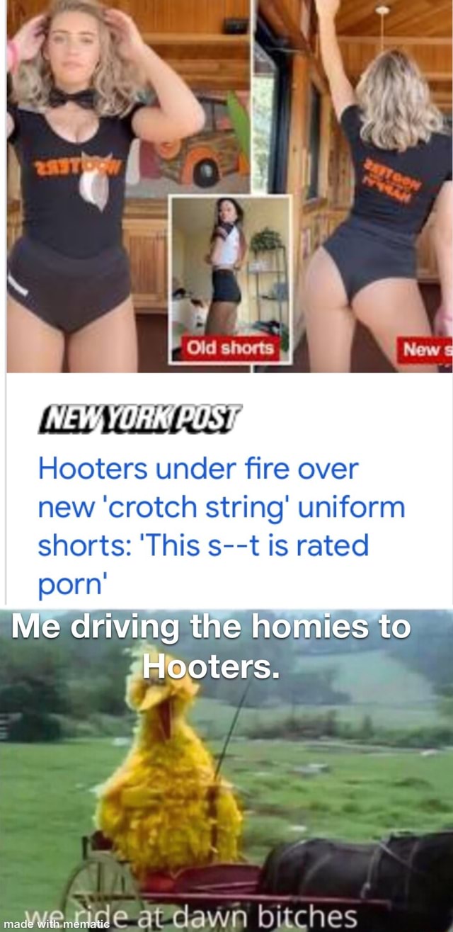 Hooters under fire over new 'crotch string' uniform shorts