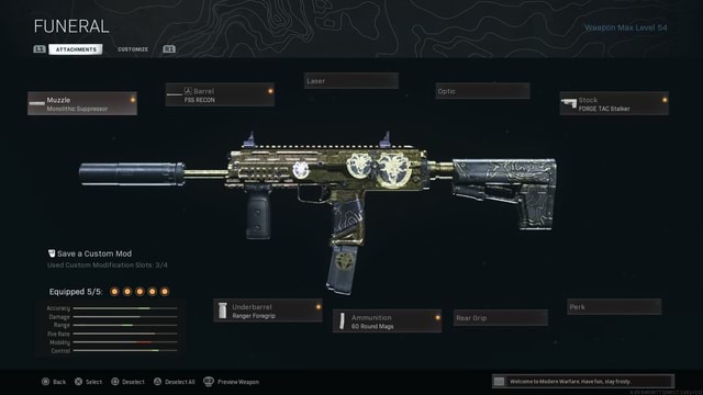 General's SMG loadout - FUNERAL CUSTOMIZE Laser [Al Barrel Optic Muzzle ...